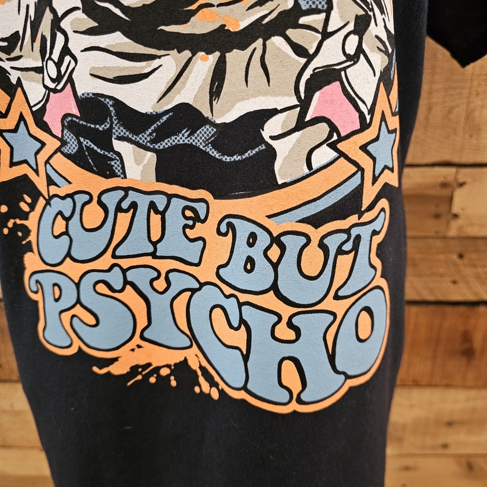 Terrifier Art The Clown "Cute But Psycho" T-shirt Unisex size Large - Picture 3 of 10